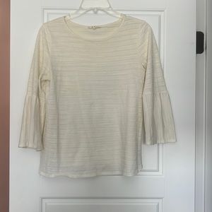 Cream texture blouse